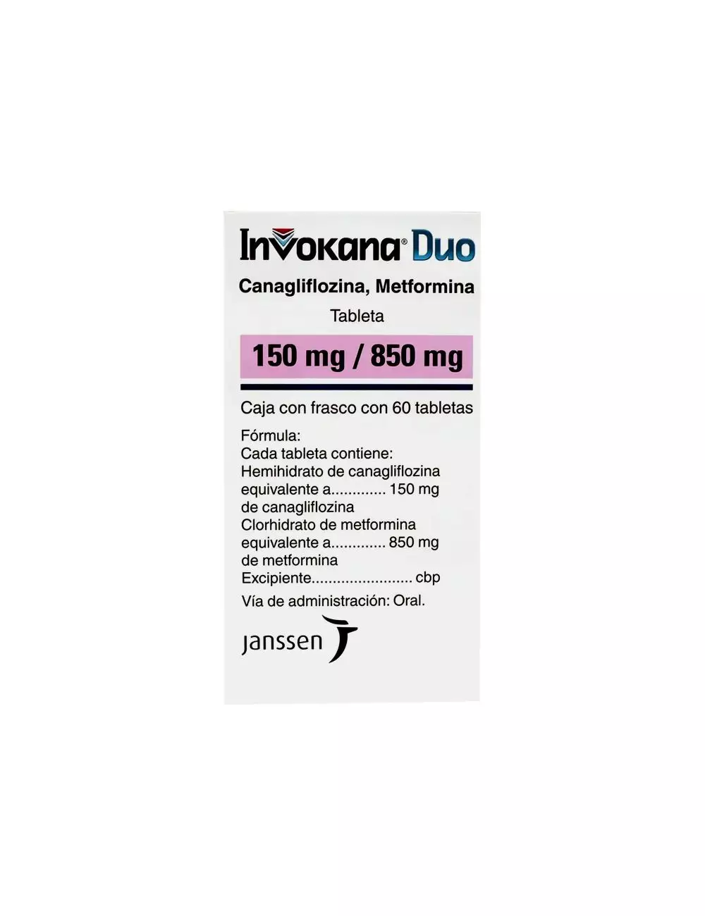 Invokana Duo 150 mg / 850 mg Caja Con 60 Tabletas