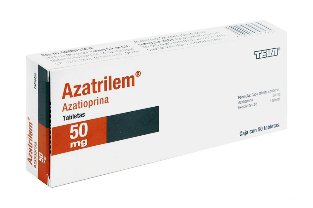 Azatrilem 50 mg Caja Con 50 Tabletas