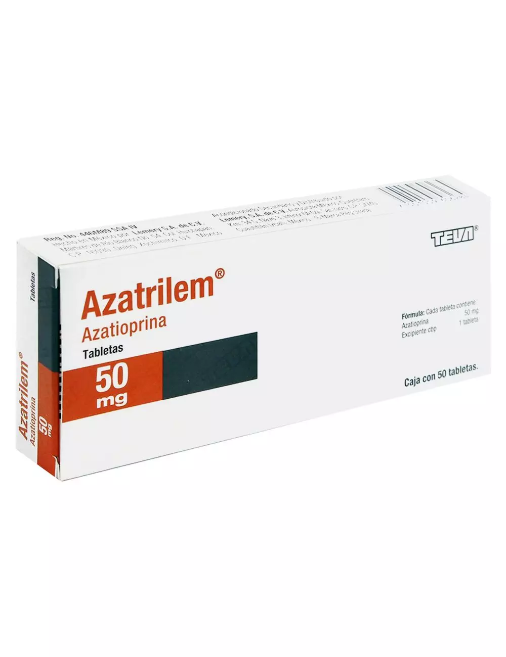 Azatrilem 50 mg Caja Con 50 Tabletas