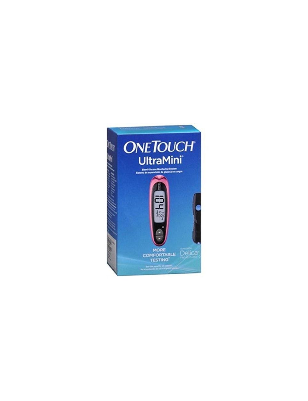 One Touch Ultra Mini Rosa Caja Con 1Dispositivo, 10 tiras y 10 Lancetas