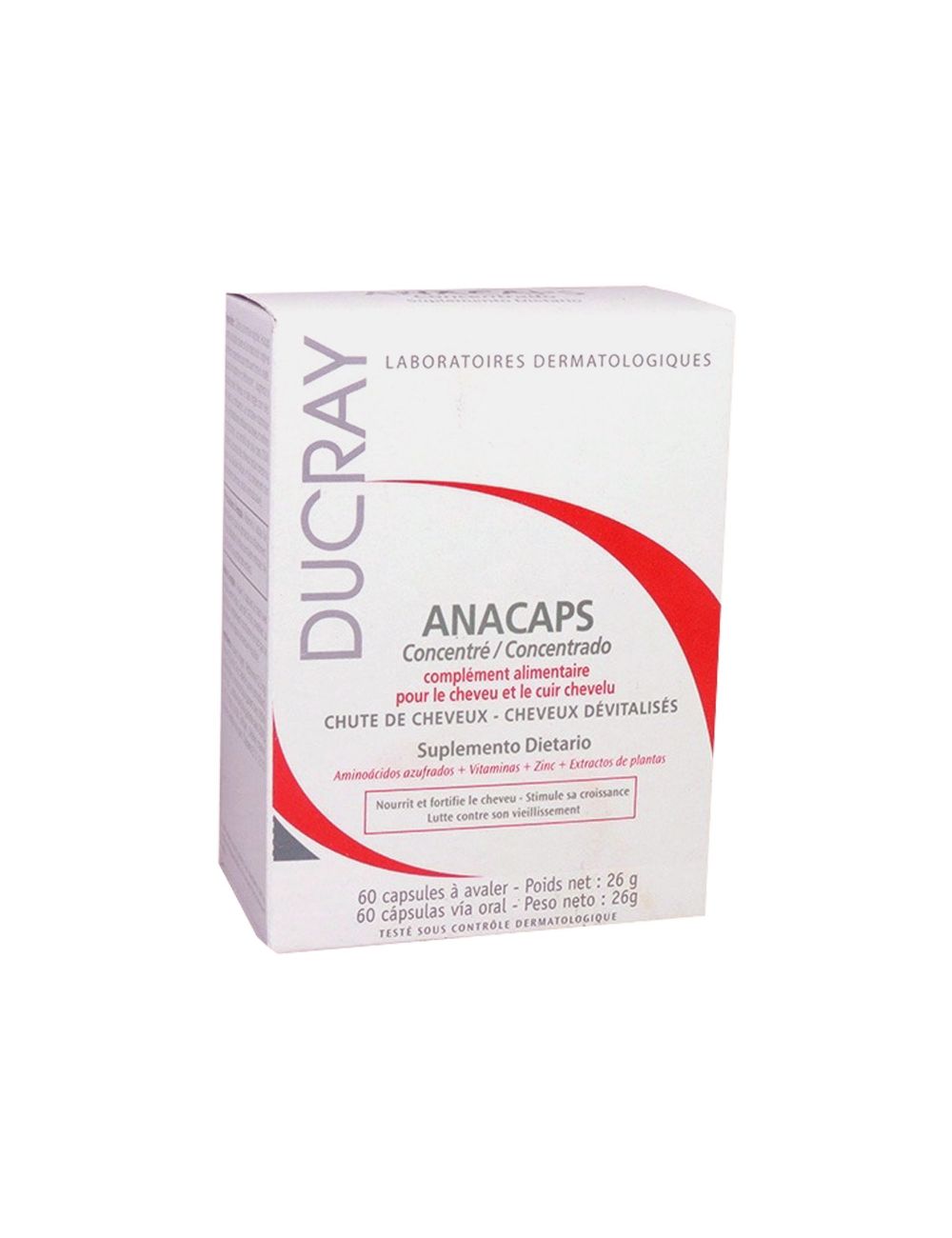 Anacaps Ducray Caja Con Frasco Con 60 Cápsulas