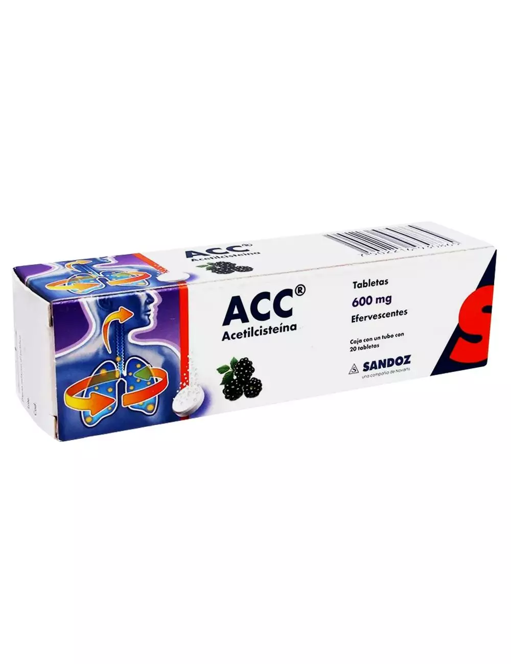 Acc 600 mg Caja Con Tubo Con 20 Tabletas