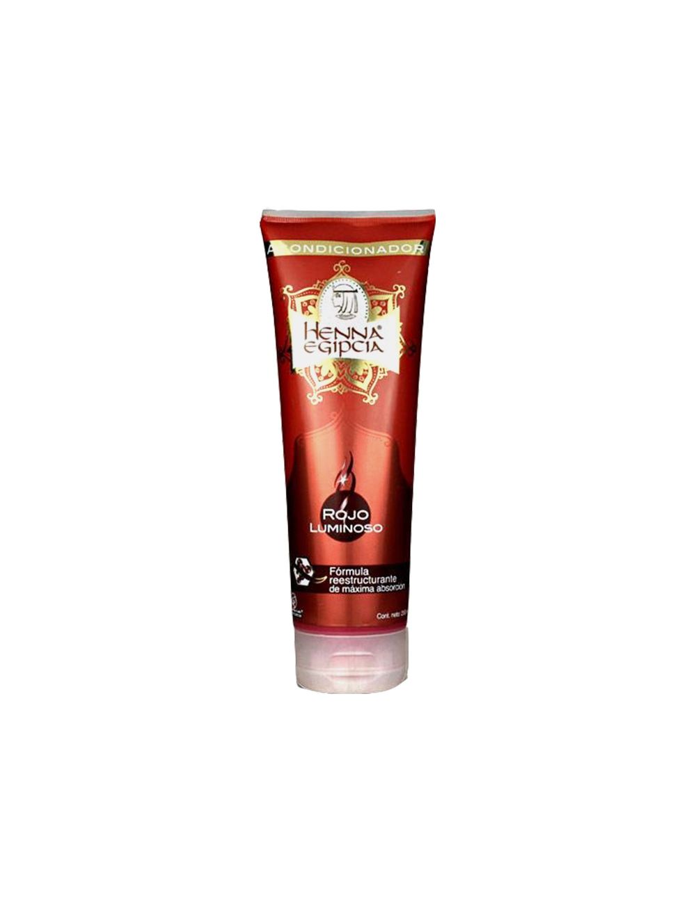 Acondicionador Henna Egipcia Rojo Luminoso Tubo Con 250 mL