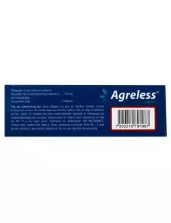 Agreless 75 mg Caja Con 14 Tabletas