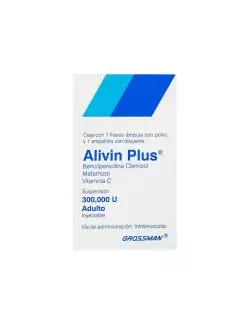 Alivin Plus Adulto 300000 U Caja Con Frasco Ámpula y Ampolleta Diluyente - RX2