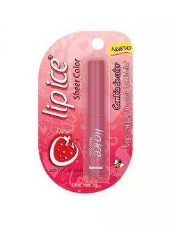 Lip Ice Sheer Color Sabor Fresa Estuche Con Una Pieza