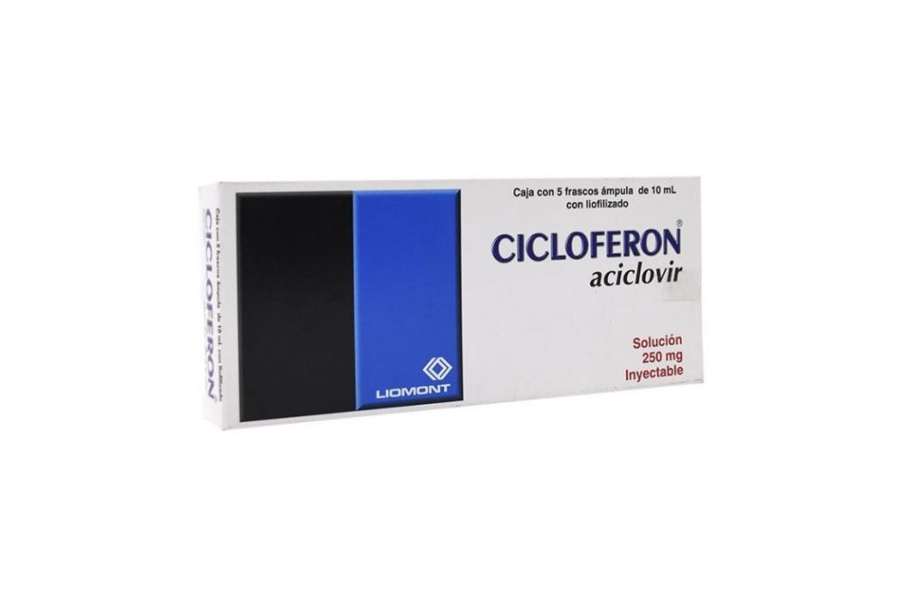 Cicloferon IV 250 mg Solución Inyectable Caja Con 5 Frascos Ámpula