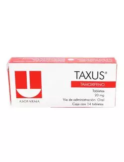 Taxus 20 mg Caja Con 14 Tabletas