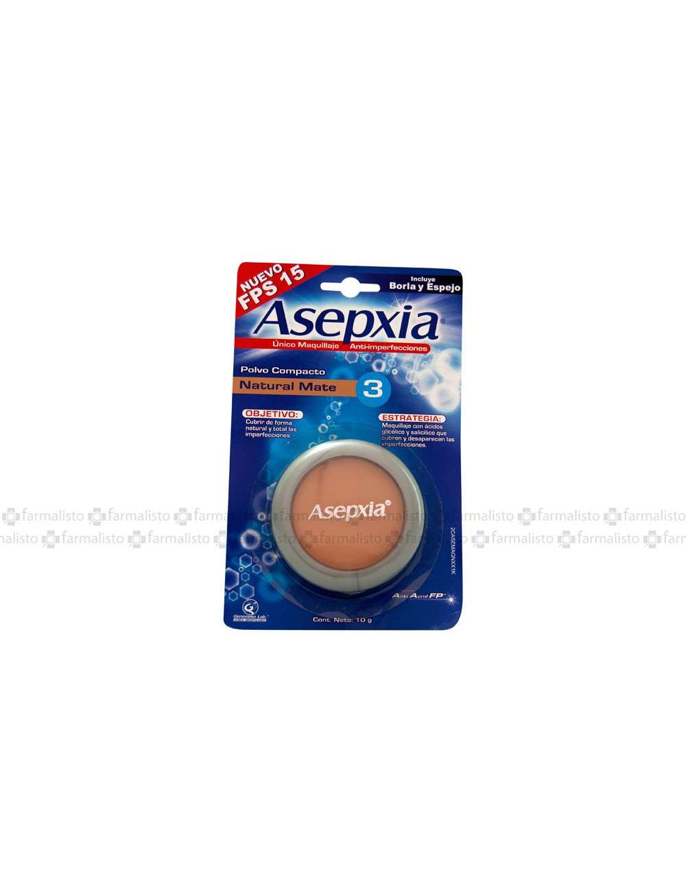 ASEPXIA MAQUILLAJE POLVO COMPACTO NATURAL MATE 3  10G - BLISTER CON ESTUCHE