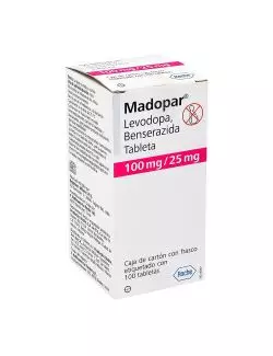 Madopar® 100 mg/25 mg - 100 Tabletas | Levodopa/Benserazida | Roche