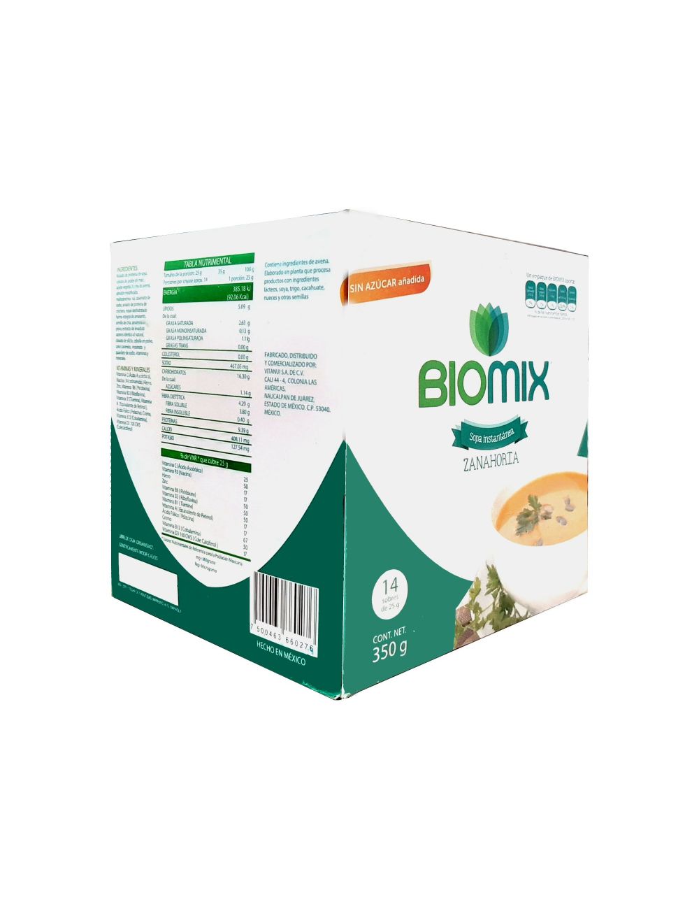 Biomix Sopa Instantánea Zanahoria Caja Con 14 Sobres Con 25g Biomix Sopa Instantánea Zanahoria Caja Con 14 Sobres Con 25g