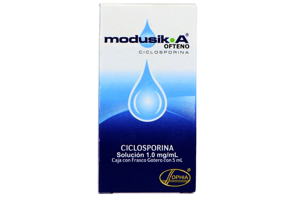 Modusik A 1 mg / mL Solución Oftálmica Caja Con Frasco Gotero Con 5 mL
