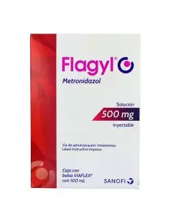 FLAGYL SOLUCIÓN INYECTABLE 500 MG BOLSA CON 100 ML