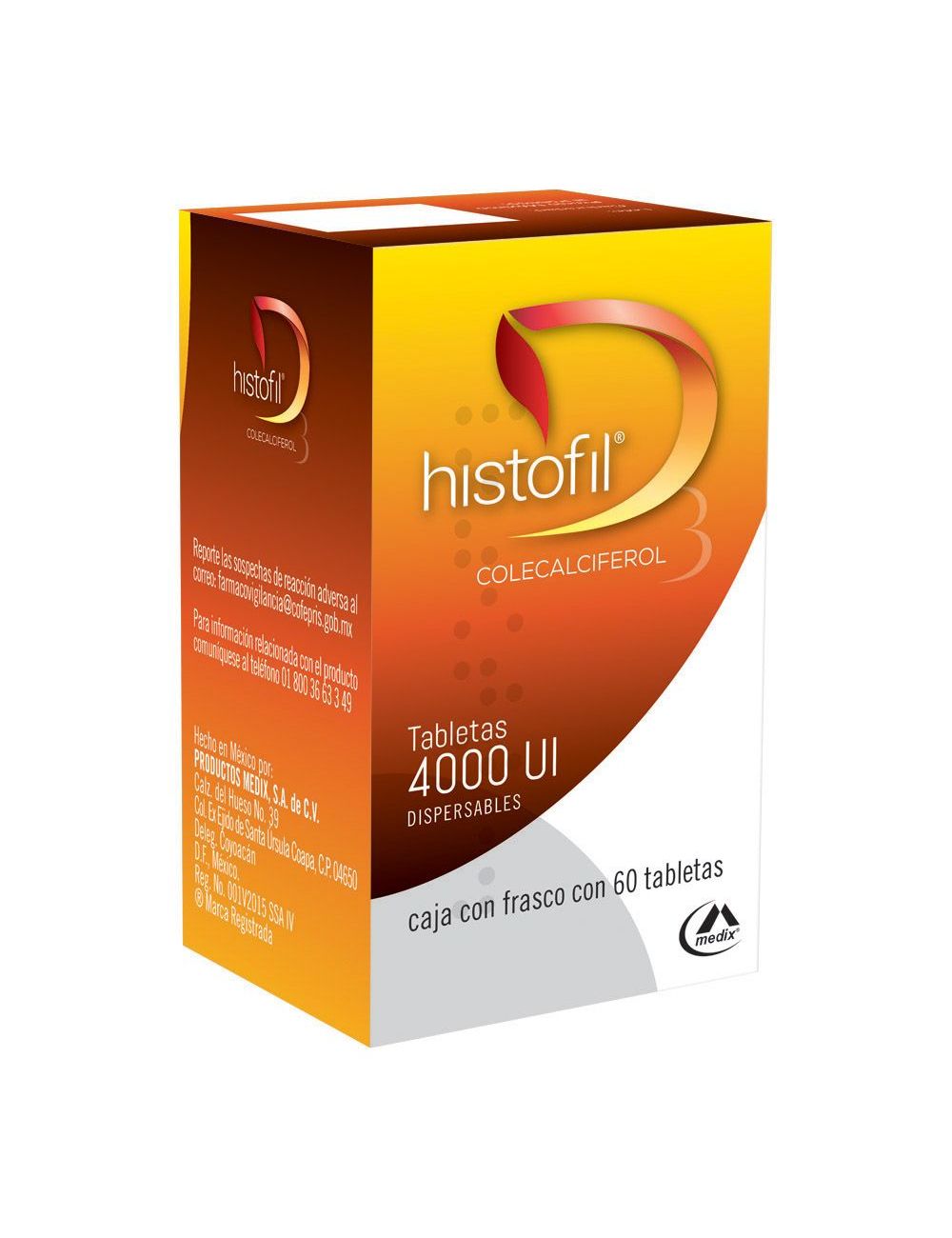 Histofil 4,000 U Caja Con 60 Tabletas Histofil 4,000 U Caja Con 60 Tabletas