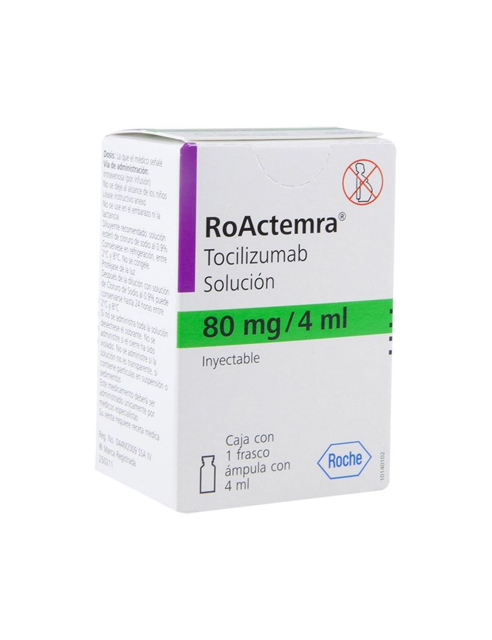 Roactemra 80 mg/4 mL Solución Inyectable Caja Con Frasco Ámpula - RX3