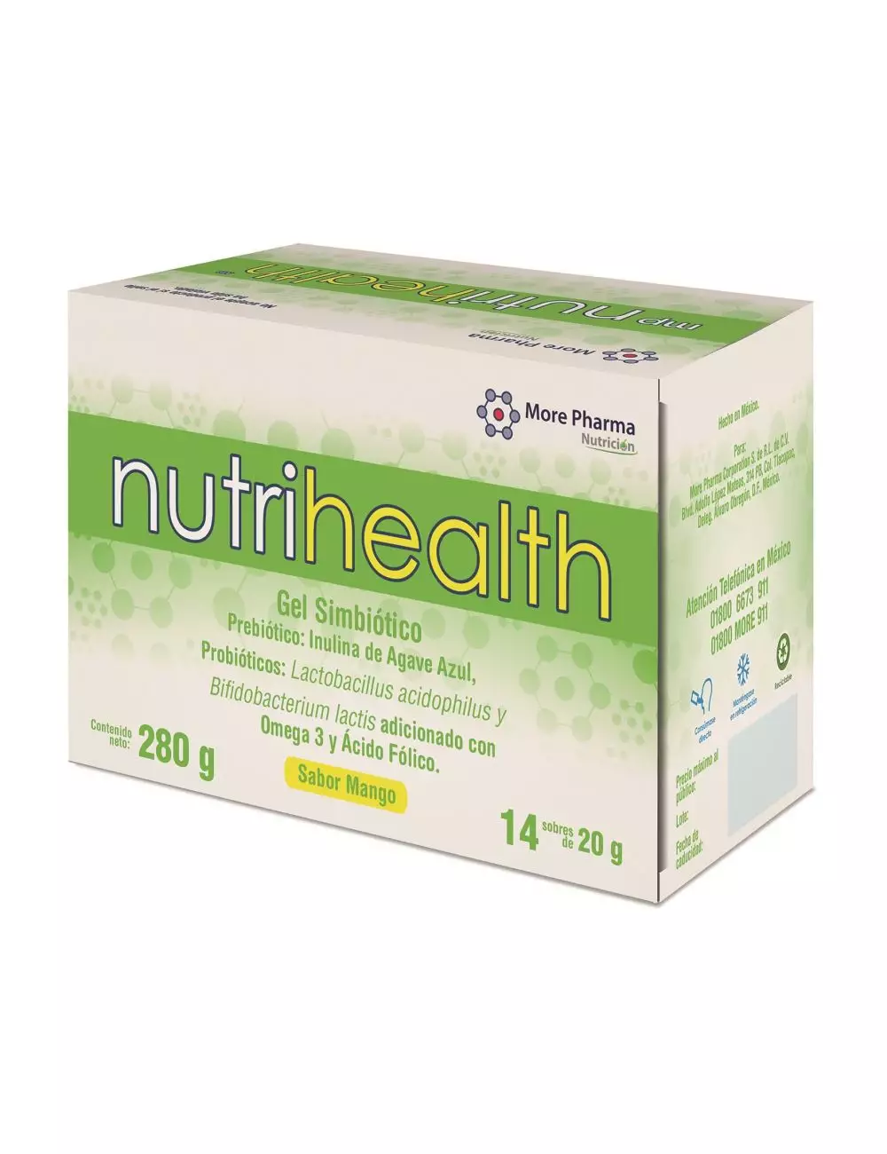 Nutrihealth 20 g Caja Con 14 Sobres -  RX3