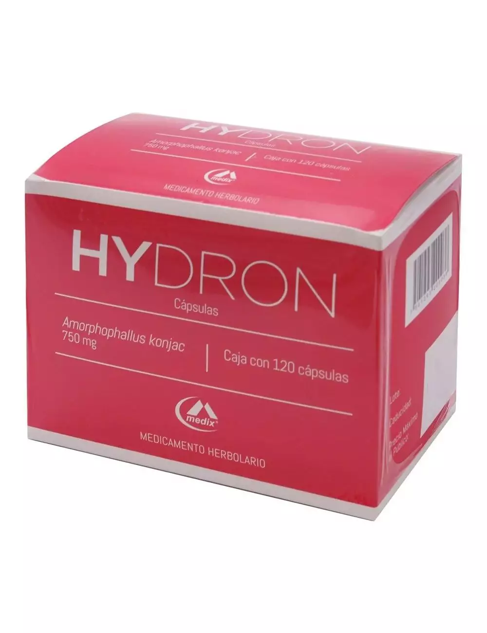 Hydron 750 mg Caja Con 120 Cápsulas.