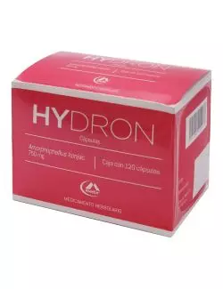 Hydron 750 mg Caja Con 120 Cápsulas.