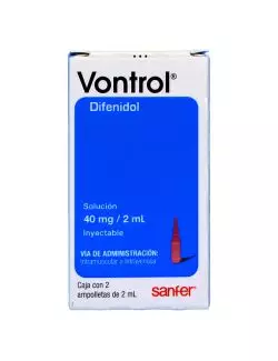 Vontrol Caja Con 2 Ampolletas De 2 mL Cada Una