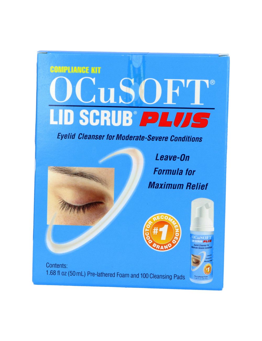 Kit Ocusoft Lid Scrub Plus Limpiador de Parpados 50 ml