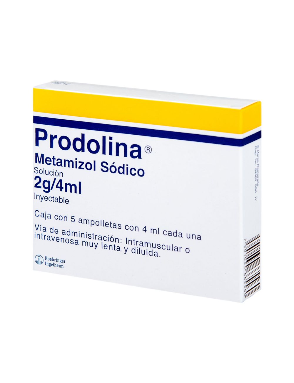 Prodolina 2 g Solución Inyectable Con 5 Ampolletas De 4 mL Prodolina 2 g Solución Inyectable Con 5 Ampolletas De 4 mL