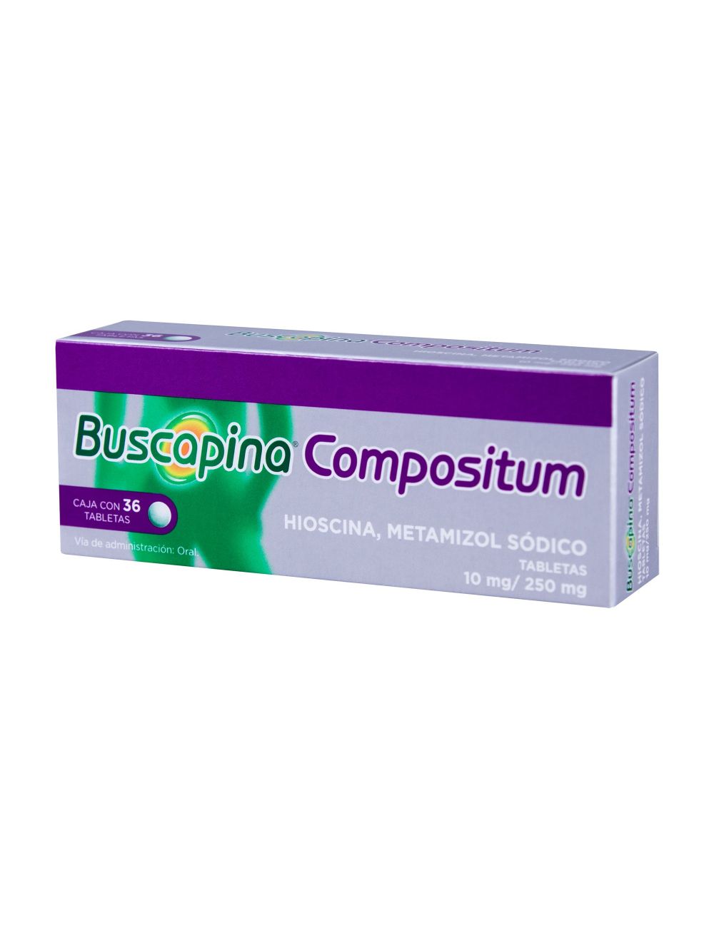 Buscapina Compositum 10 mg / 250 mg Caja Con 36 Tabletas