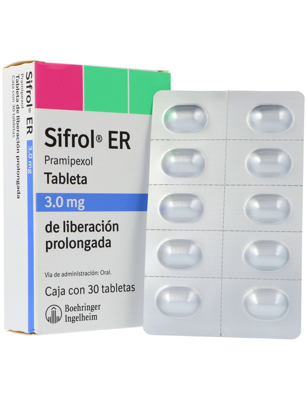 Sifrol ER 3.0 mg Caja Con 30 Tabletas Sifrol ER 3.0 mg Caja Con 30 Tabletas