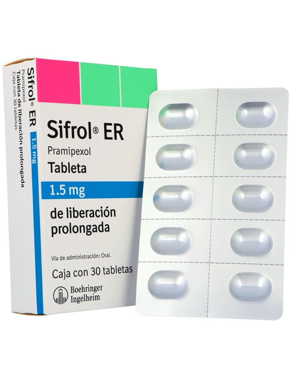 Sifrol ER 1.5 mg Caja Con 30 Tabletas Sifrol ER 1.5 mg Caja Con 30 Tabletas