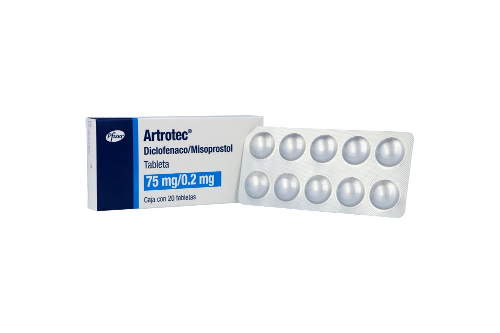 Artrotec 75 Mg Caja Con 20 Tabletas