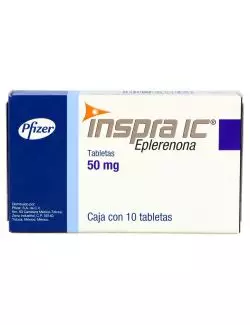Inspra IC® 50mg - Caja con 10 tabletas | Eplerenona | Laboratorio Pfizer
