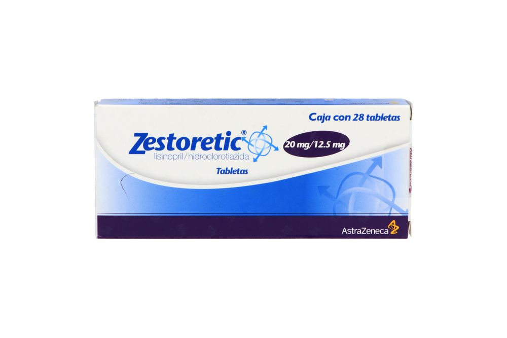 Zestoretic 20 mg Caja Con 28 Tabletas