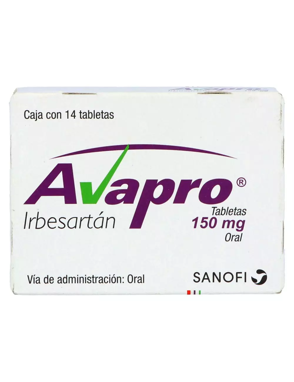 Avapro 150 mg Caja Con 14 Tabletas