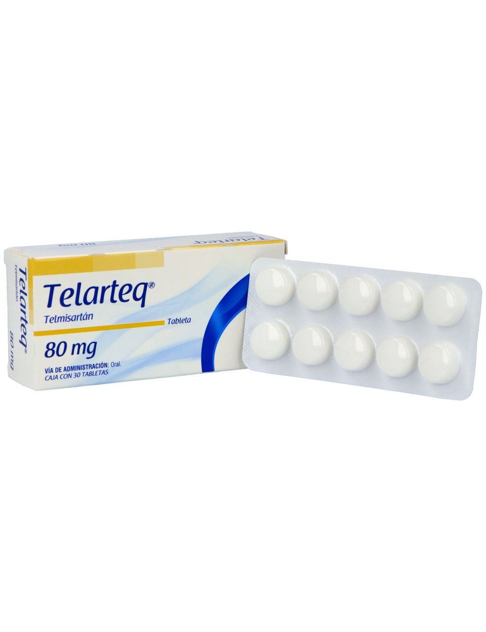 Telarteq 80 mg Caja Con 30 Tabletas Telarteq 80 mg Caja Con 30 Tabletas