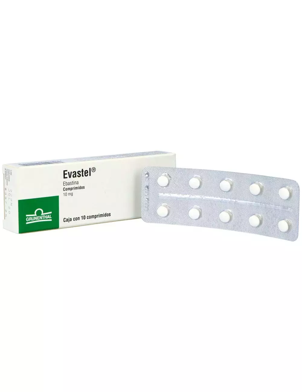 Evastel 10 Mg Caja Con 10 Comprimidos Evastel 10 Mg Caja Con 10 Comprimidos