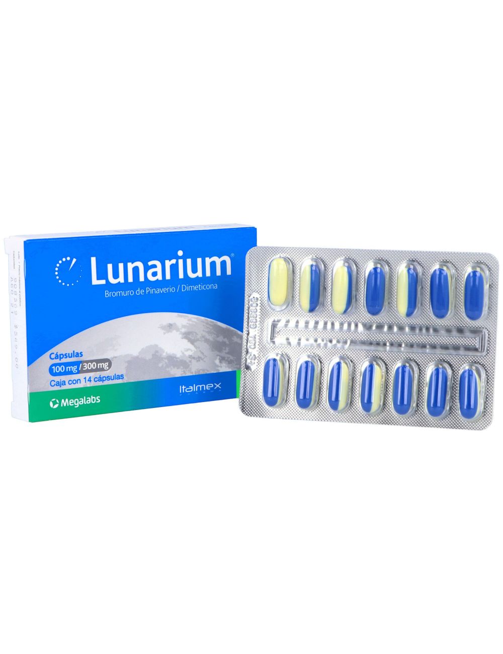Lunarium 100 / 300 mg Caja Con 14 Cápsulas Lunarium 100 / 300 mg Caja Con 14 Cápsulas