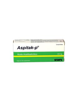 Aspitak-P 100 mg Caja Con 30 Tabletas