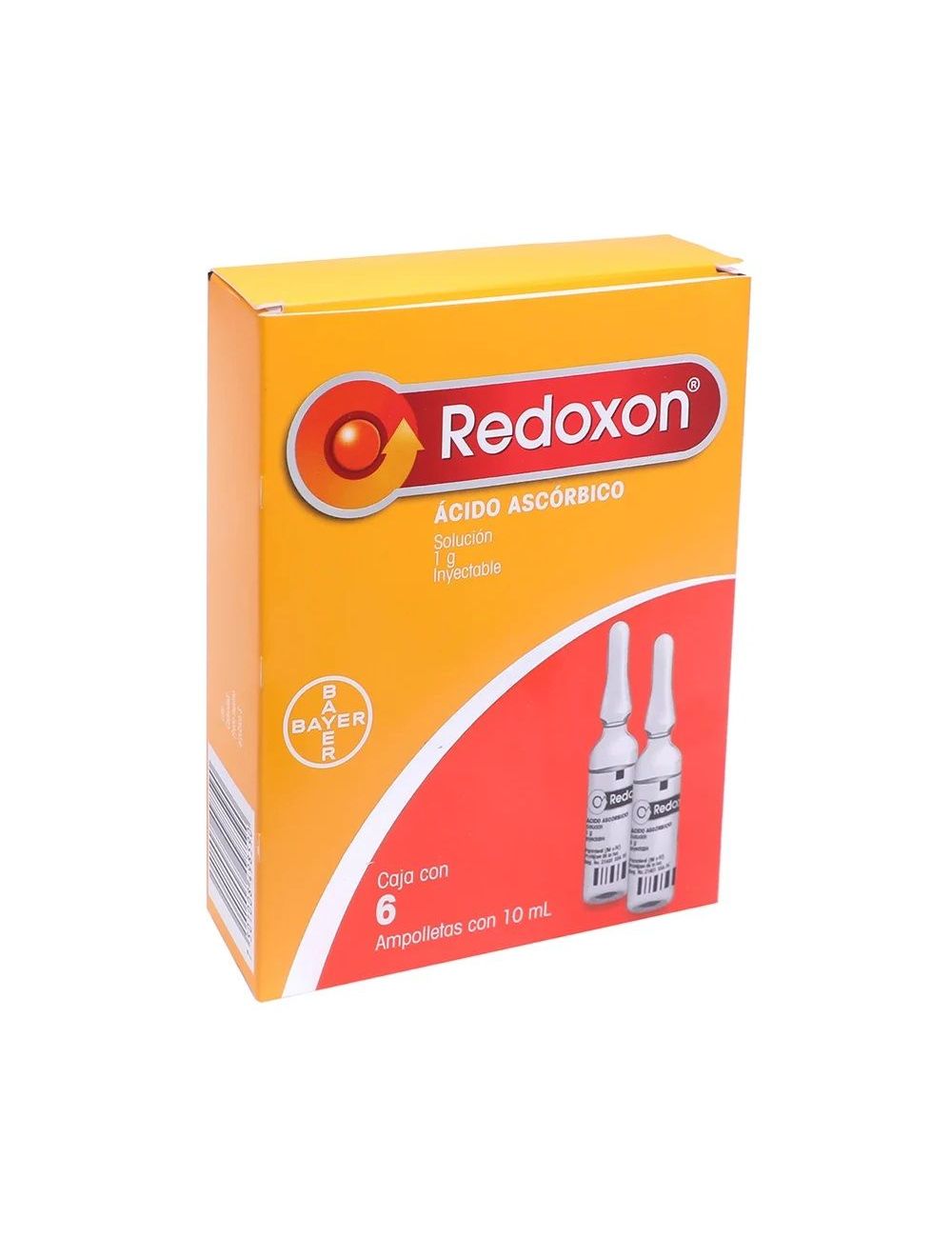 Redoxon Solución Inyectable 1 g Caja Con 6 Ampolletas Con 10 mL Redoxon Solución Inyectable 1 g Caja Con 6 Ampolletas Con 10 mL