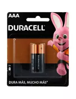 Pilas Duracell AAA Empaque Con 2 Pilas