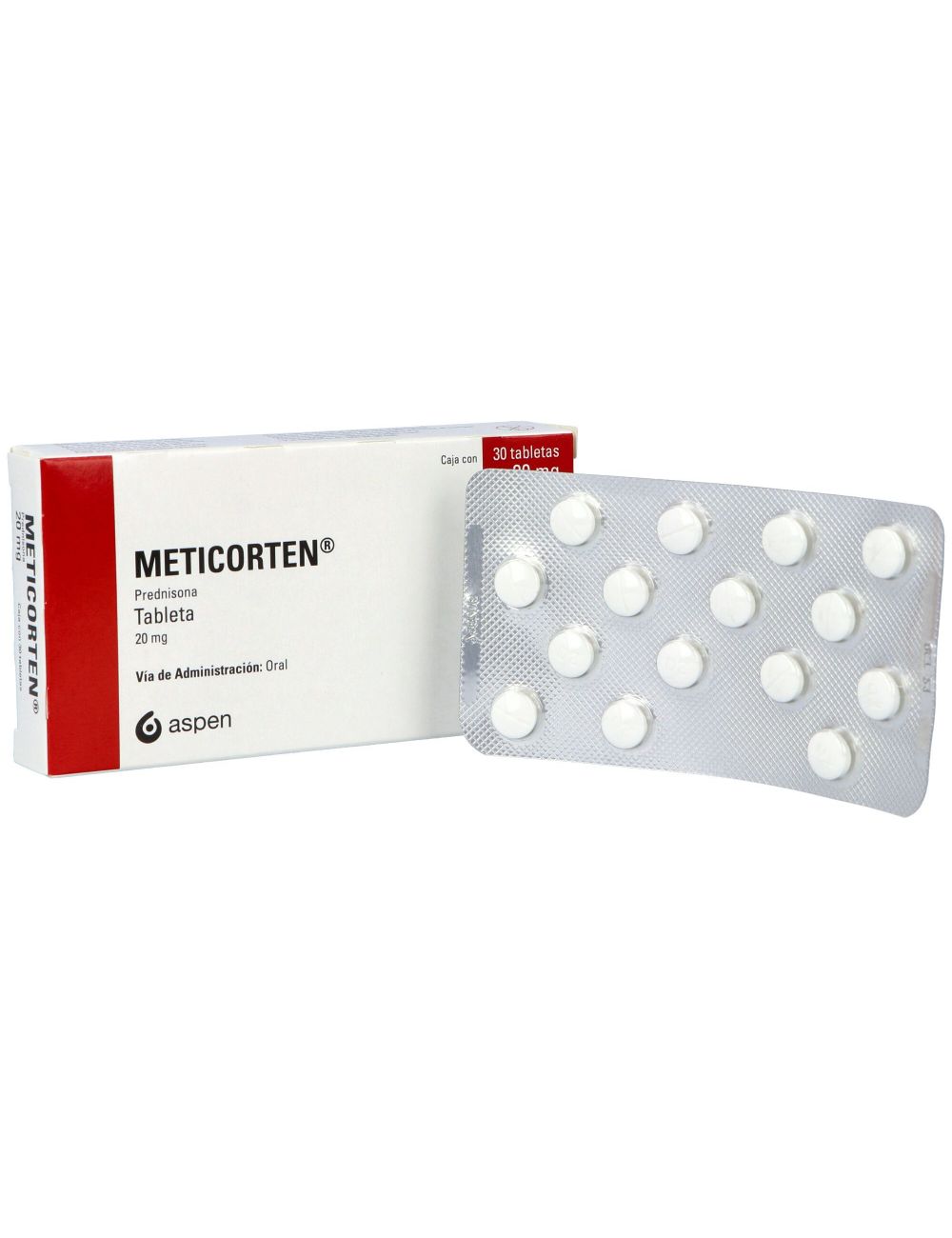 Meticorten 20 mg Caja Con 30 Tabletas Meticorten 20 mg Caja Con 30 Tabletas
