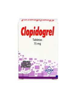 Clopidogrel 75 mg Caja Con Frasco Con 28 Grageas