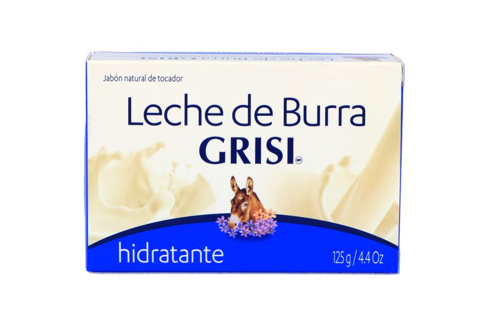 Grisi Leche De Burra Jabón Hidratante Caja Con Barra De 125 g