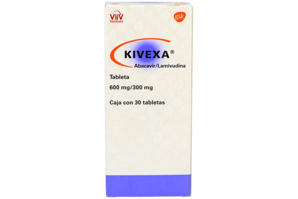Kivexa 600 mg/300 mg Caja Con 30 Tabletas