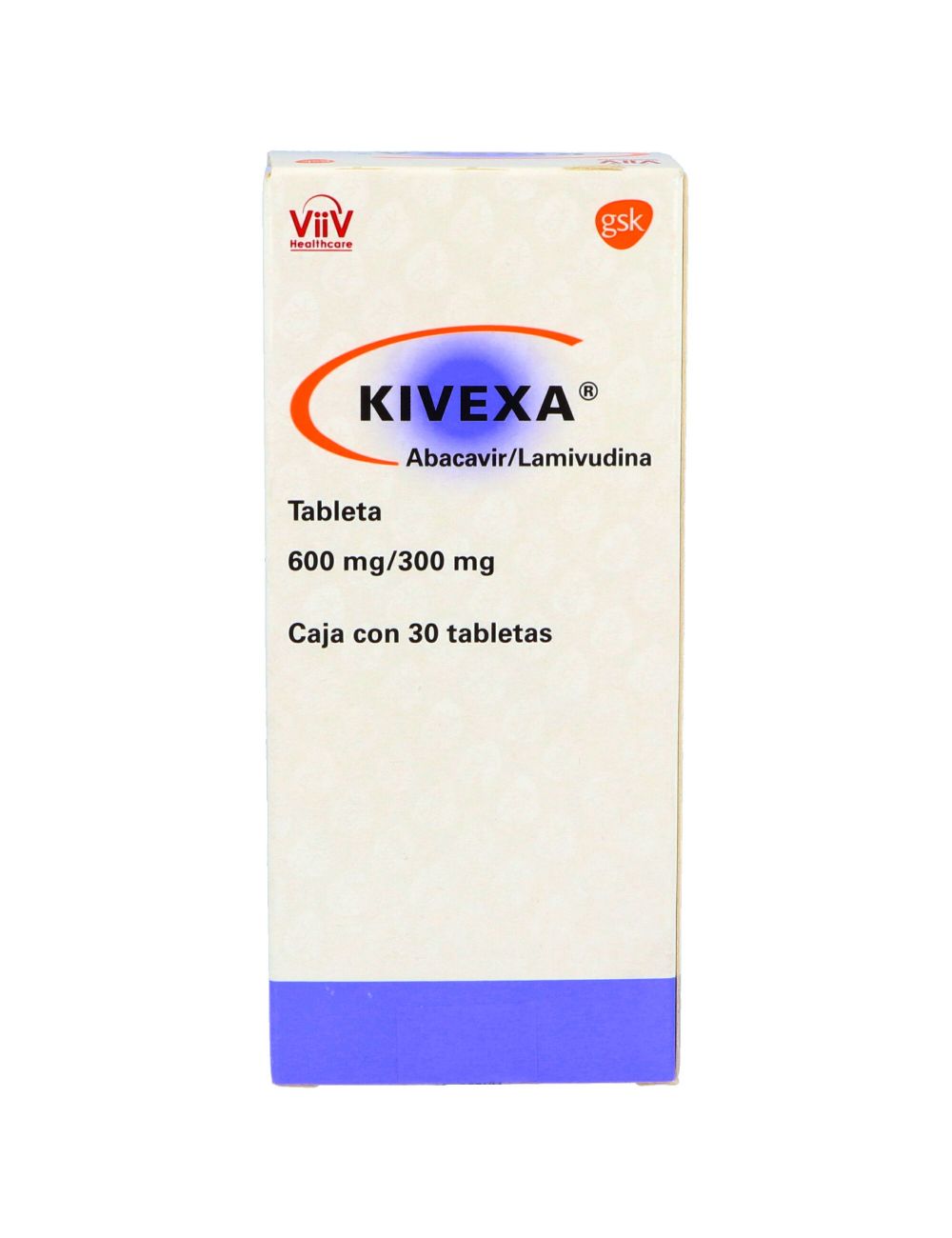 KIVEXA® (Abacavir/Lamivudina) 600 mg/300 mg - 30 Tabletas - GlaxoSmithKline