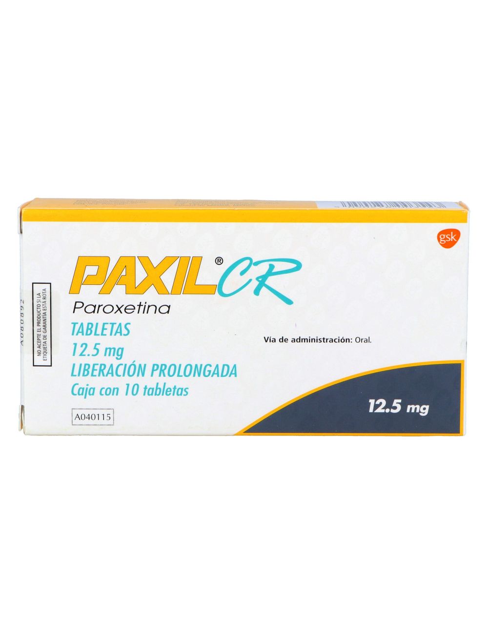 Paxil CR 12.5 mg Caja Con 10 Tabletas