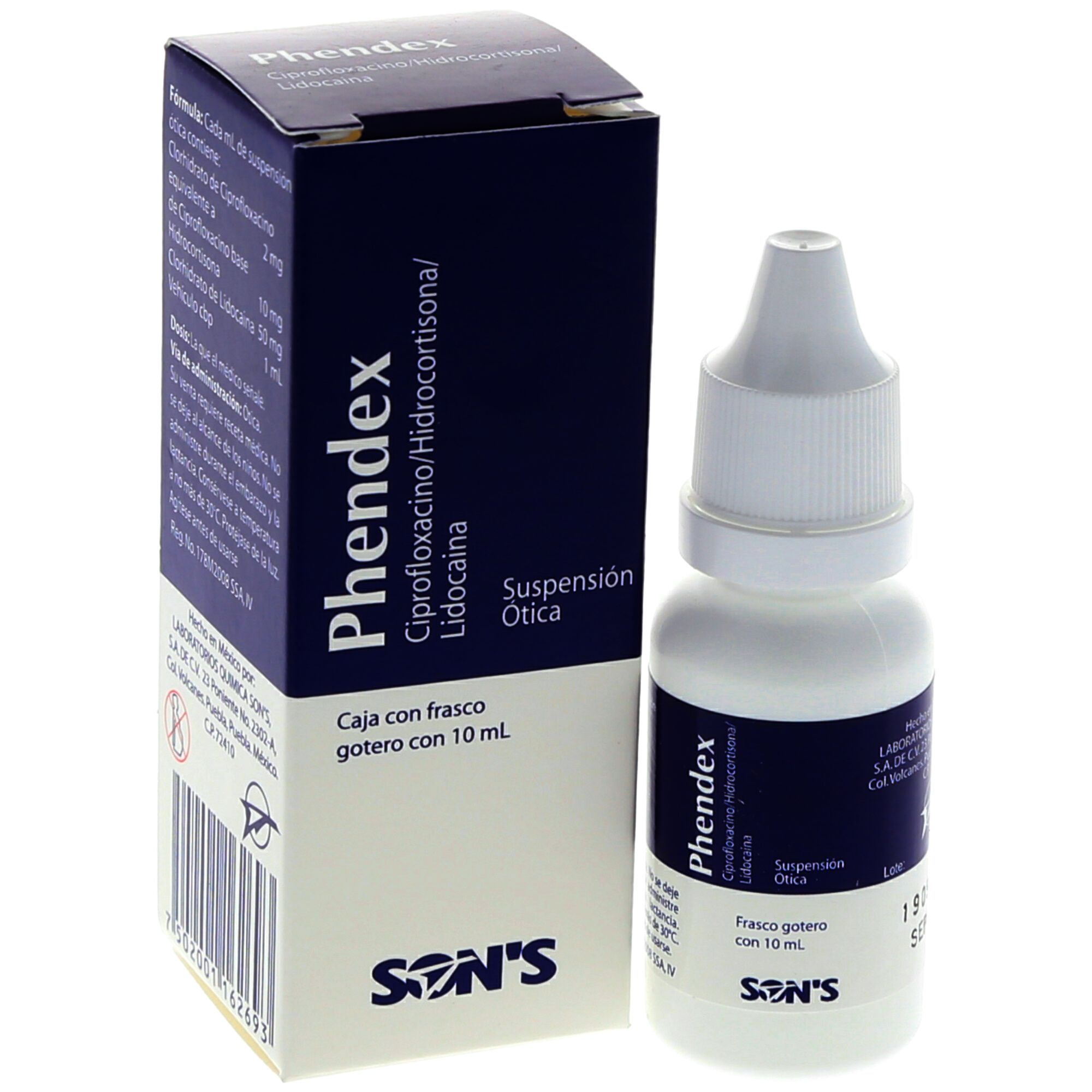 Comprar Phendex Suspensión Ótica 10 mL En Farmalisto México Y DF.