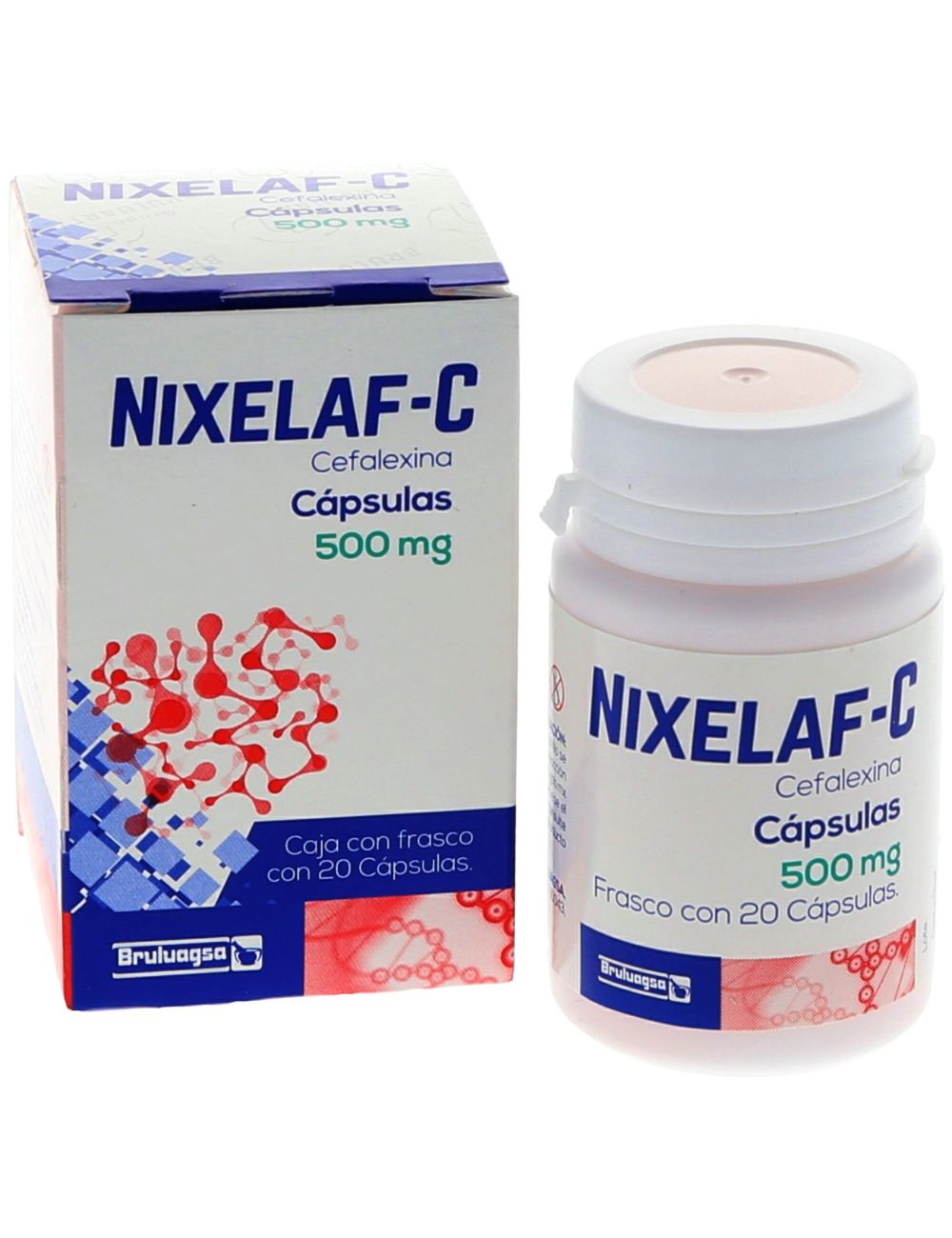 Nixelaf-C 500 mg Caja Con 20 Cápsulas Nixelaf-C 500 mg Caja Con 20 Cápsulas