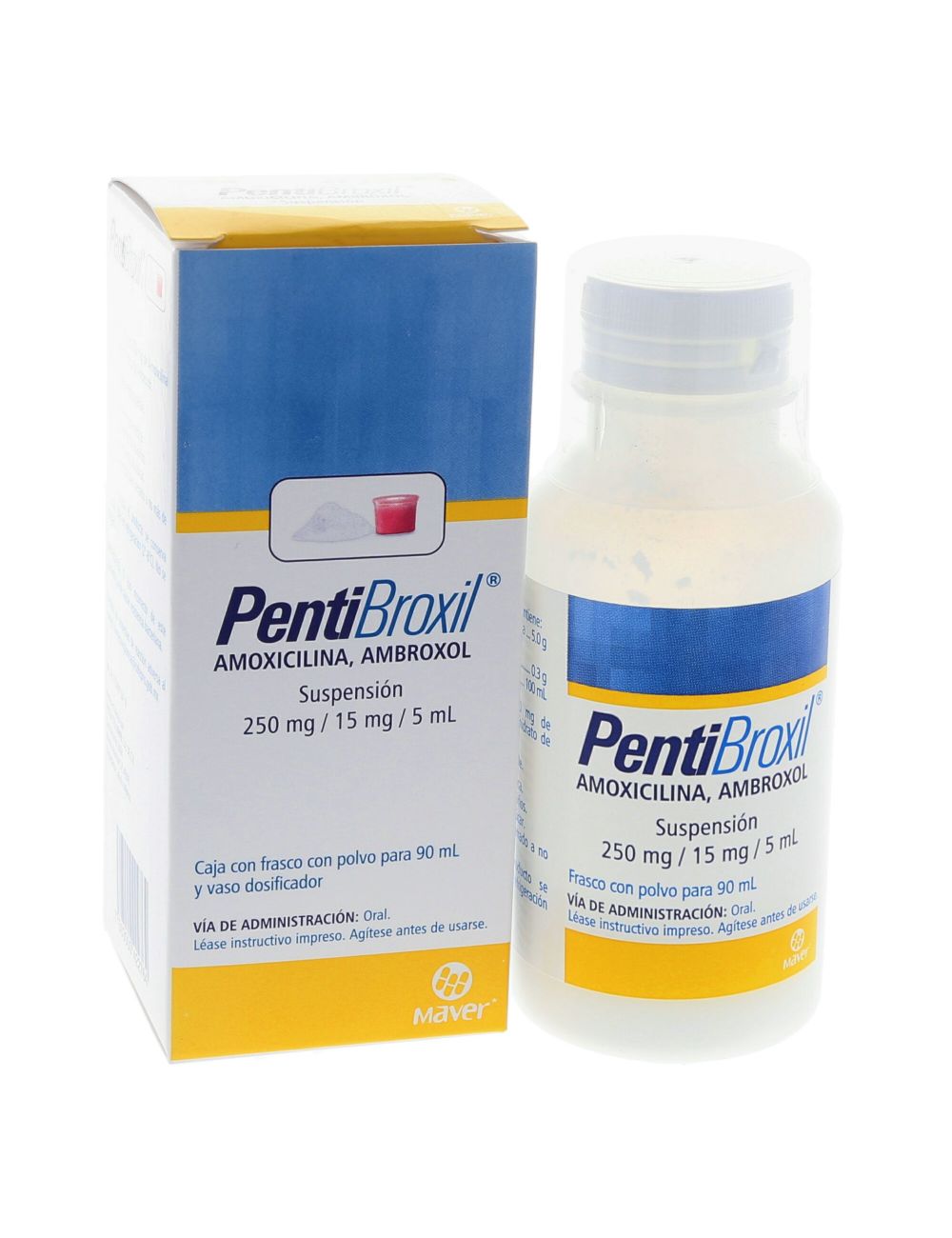 Pentibroxil 15 mg / 250 mg Caja Con Frasco Con 90 mL - RX2