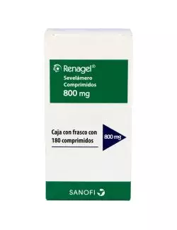 Renagel® 800 mg (Sevelámero) - Caja con 180 Comprimidos | Sanofi