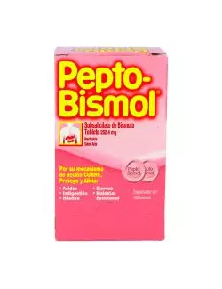 Pepto Bismol 262 mg Caja Con 100 Tabletas Masticables