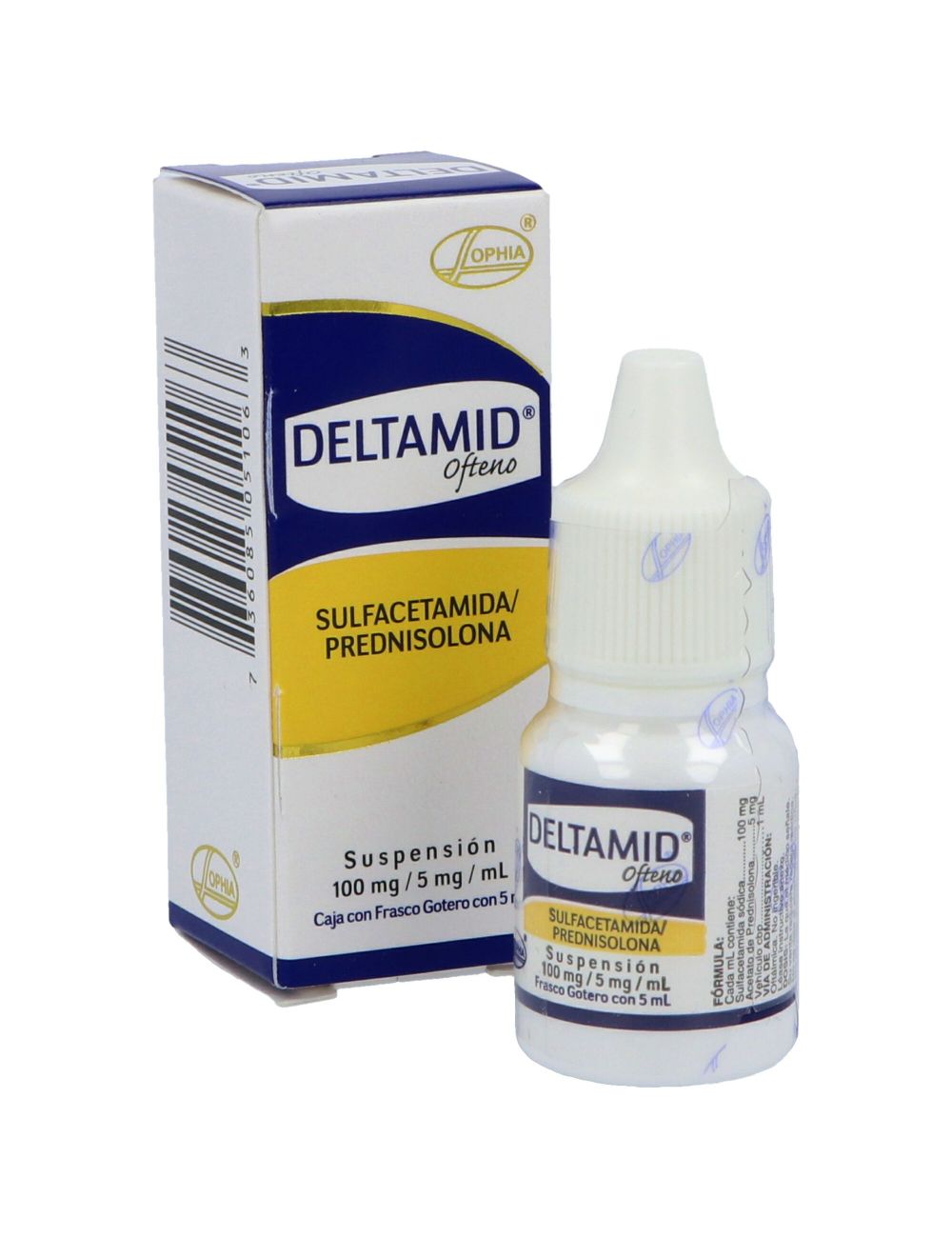 Deltamid Ofteno Suspensión 100 mg/5 mg/mL Deltamid Ofteno Suspensión 100 mg/5 mg/mL